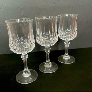 Set of 3 Crystal Wine Glasses 7,25” d’Argues